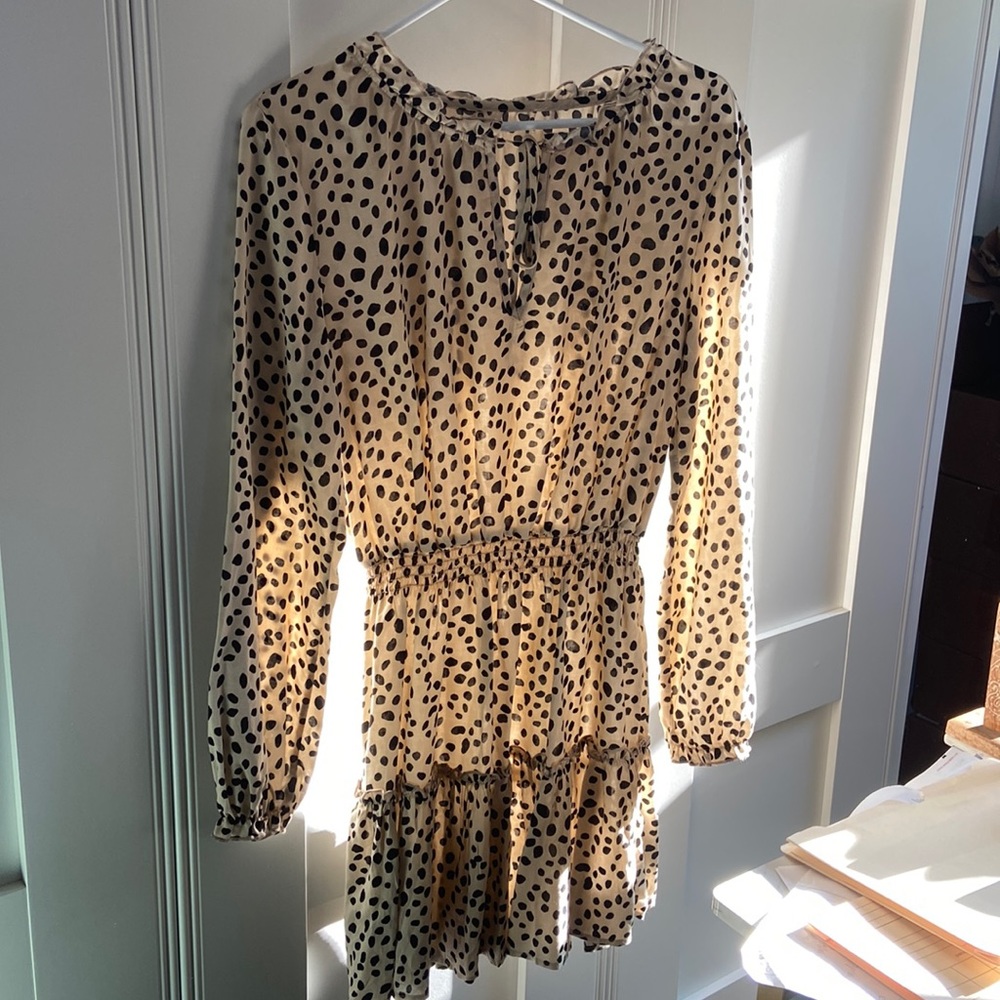 Ivory Cheetah Print Dress